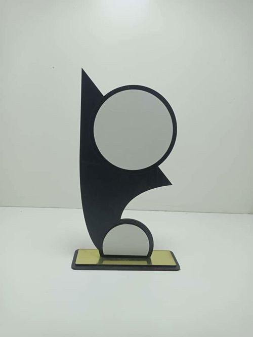 طرح برش لیزری صاف ام دی اف خالی غنائم - laser cut sublimation mdf blank trophy ve - برای دستگاه CNC چوب و لیزر (سی ان سی)