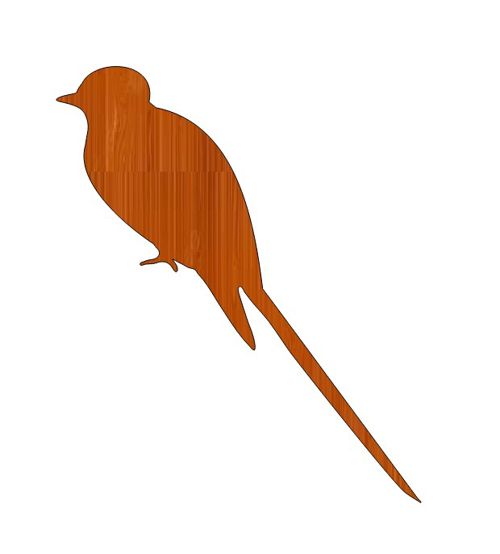 طرح برش لیزری چلچله چوبی پرنده - laser cut swallow wooden bird cutout ve - برای دستگاه CNC چوب و لیزر (سی ان سی)