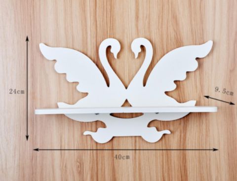 طرح قفسه دیواری قفسه برش لیزری قو - laser cut swan wall mounted shelf ve - برای دستگاه CNC چوب و لیزر (سی ان سی)