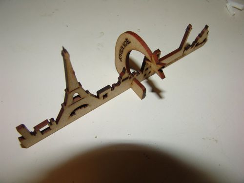 طرح میز برش لیزری دکوراسیون پاریس اسکیلاین سویل اسکیلاین میلیمتری - laser cut table decor paris skyline seville skyline 3mm - برای دستگاه CNC چوب و لیزر (سی ان سی)