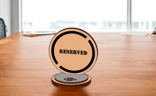 طرح میز برش لیزری علامت رزرو شده - laser cut table reserved sign ve - برای دستگاه CNC چوب و لیزر (سی ان سی)