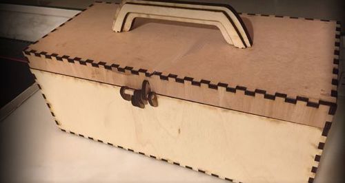 طرح قالب برش لیزری جعبه به - laser cut template box to ve - برای دستگاه CNC چوب و لیزر (سی ان سی)