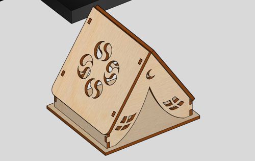 طرح laser-cut-tent-night-light-model-tealight-candle-holder-house-lamp-christmas-gift-for-kids-room-ve