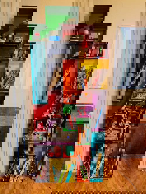 طرح برش لیزری تتریس مدولار قفسه کتاب قفسه - laser cut tetris modular book shelf - برای دستگاه CNC چوب و لیزر (سی ان سی)