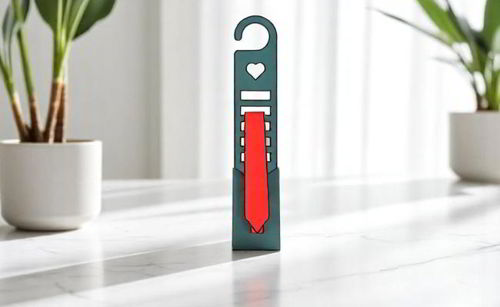 طرح برش کراوات آویز کراوات سازماندهنده - laser cut tie hanger tie organizer - برای دستگاه CNC چوب و لیزر (سی ان سی)
