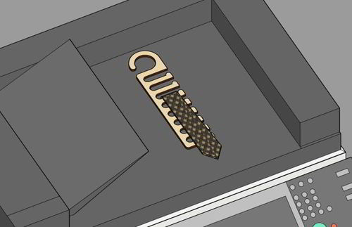 طرح گیره کراوات برش لیزری آویز کراوات نیاز به برش - laser cut tie holder tie hanger - برای دستگاه CNC چوب و لیزر (سی ان سی)