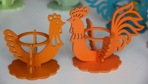 طرح پروژه برش لیزری جای تخم مرغ - laser cutting project chicken egg holder ve - برای دستگاه CNC چوب و لیزر (سی ان سی)