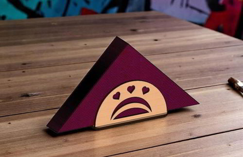 طرح نگهدارنده دستمال کاغذی برش لیزری - laser cut tissue holder ve - برای دستگاه CNC چوب و لیزر (سی ان سی)