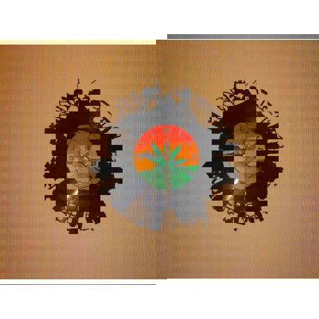 طرح ساعت وینیل برش لیزری توکیو - laser cut tokyo vinyl clock ve - برای دستگاه CNC چوب و لیزر (سی ان سی)