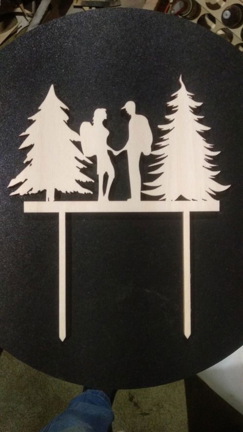 طرح برش لیزری زوج توریستی روی شیشه - laser cut tourist couple topper ve - برای دستگاه CNC چوب و لیزر (سی ان سی)