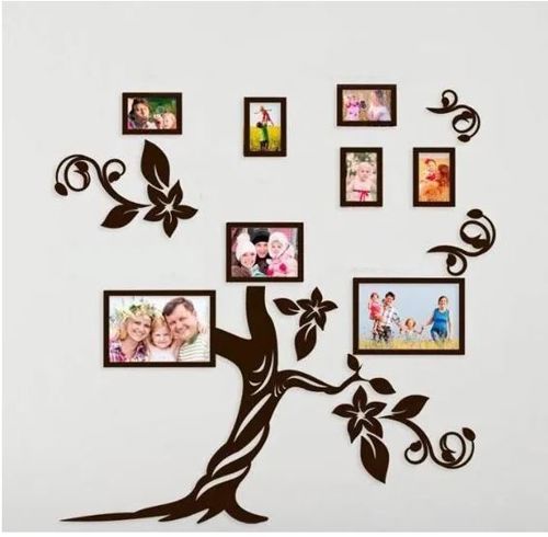 طرح laser-cut-tree-photo-frame-set-layout-ve