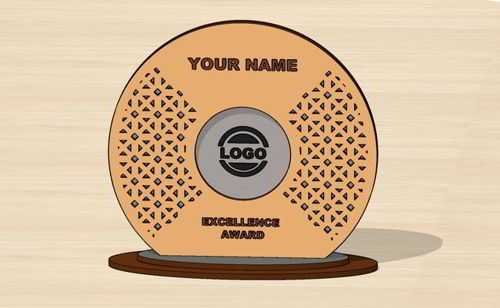 طرح قالب برش لیزری جایزه طراحی جایزه سپر - laser cut trophy design award template shield ve - برای دستگاه CNC چوب و لیزر (سی ان سی)