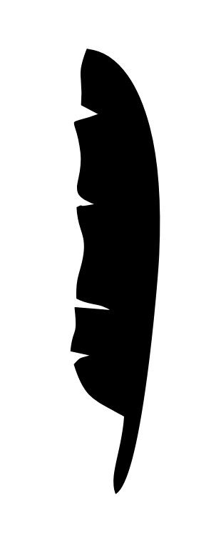 طرح برش لیزری ناپخته پر شکل سیلوئت - laser cut unfinished feather shape silhouette ve - برای دستگاه CNC چوب و لیزر (سی ان سی)