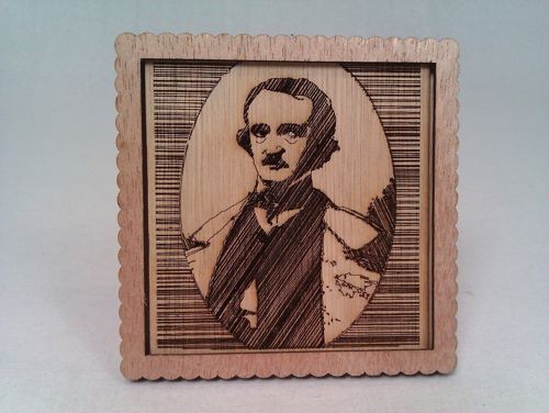طرح قاب عکس تک شاخ برش لیزری میلی‌متری - laser cut unicorn picture frame 3mm - برای دستگاه CNC چوب و لیزر (سی ان سی)