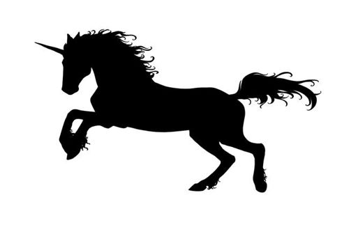 طرح برش لیزری یونیکورن سیلوئت مشکی رنگ - laser cut unicorn silhouette black ve - برای دستگاه CNC چوب و لیزر (سی ان سی)