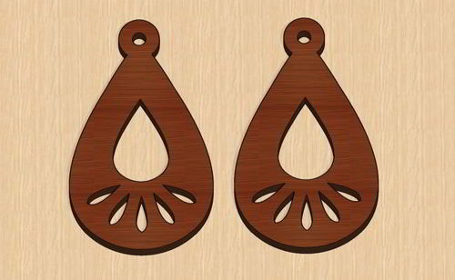 طرح گوشواره‌های روز ولنتاین با برش لیزری و جواهرات - laser cut valentine day earrings jewelry ve - برای دستگاه CNC چوب و لیزر (سی ان سی)