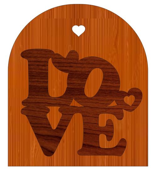 طرح برش لیزری روز ولنتاین عشق قلب حکاکی برچسب چوبی - laser cut valentines day love heart engraved wooden tag ve - برای دستگاه CNC چوب و لیزر (سی ان سی)