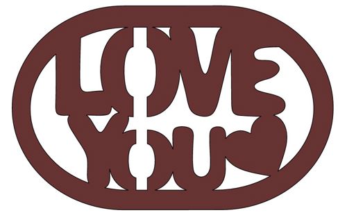 طرح برش لیزری روز ولنتاین شخصی‌سازی‌شده دوستت دارم برچسب هدیه چوبی - laser cut valentines day personalised love you wooden gift tag ve - برای دستگاه CNC چوب و لیزر (سی ان سی)