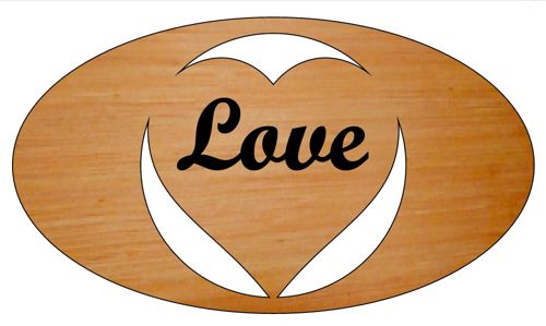طرح برش لیزری روز ولنتاین چوبی بیضی عشق حکاکی برچسب هدیه - laser cut valentines day wooden oval love engraved gift tag ve - برای دستگاه CNC چوب و لیزر (سی ان سی)