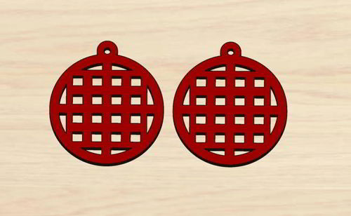 طرح گوشواره‌های هدیه ولنتاین برش لیزری - laser cut valentines gift earrings - برای دستگاه CNC چوب و لیزر (سی ان سی)