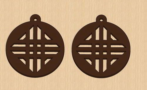 طرح گوشواره‌های هدیه ولنتاین برش لیزری جواهرات - laser cut valentines gift earrings jewelry - برای دستگاه CNC چوب و لیزر (سی ان سی)