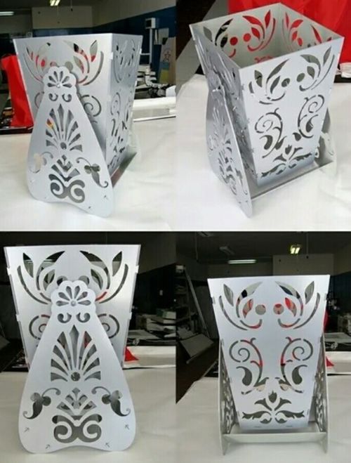 طرح دانلود گلدان گلدان جعبه گل برش لیزری - laser cut vase flower box download - برای دستگاه CNC چوب و لیزر (سی ان سی)