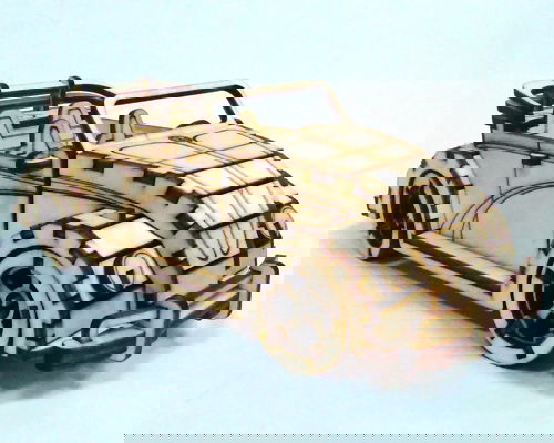 طرح برش لیزری فولکس واگن بیتل کانورتیبل ماشین اسباب بازی - laser cut volkswagen beetle convertible toy car ve - برای دستگاه CNC چوب و لیزر (سی ان سی)