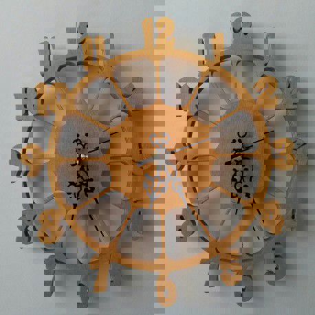 طرح ساعت دیواری برش لیزری پروانه تزئینی دیواری هنری - laser cut wall clock butterfly decoration wall art ve - برای دستگاه CNC چوب و لیزر (سی ان سی)