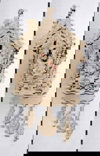 طرح قالب ساعت دیواری برش لیزری - laser cut wall clock template ve - برای دستگاه CNC چوب و لیزر (سی ان سی)