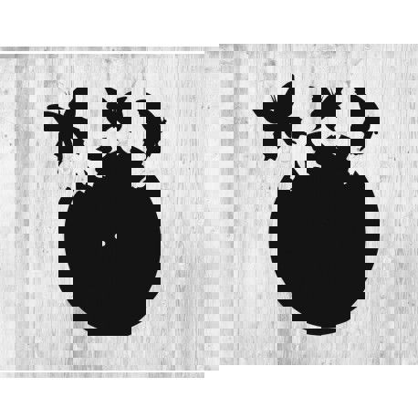 طرح الگوی ساعت دیواری برش لیزری با پروانه پروانه - laser cut wall clock template with butterflies ve - برای دستگاه CNC چوب و لیزر (سی ان سی)