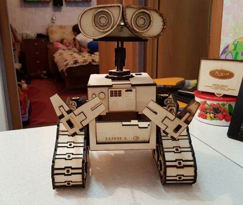 طرح دیوار برش لیزری e 3D puzzle - laser cut wall e 3d puzzle ve - برای دستگاه CNC چوب و لیزر (سی ان سی)