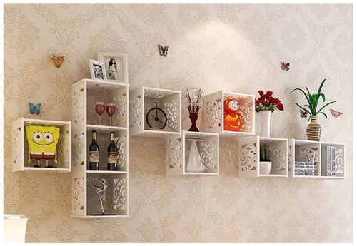 طرح قفسه دیواری برش لیزری، کابینت تلویزیون، اتاق نشیمن، سه بعدی، پازل، - laser cut wall shelf tv cabinet living room 3d puzzle ve - برای دستگاه CNC چوب و لیزر (سی ان سی)
