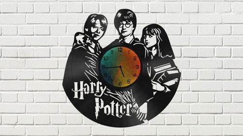 طرح برش لیزری ساعت 0 هری پاتر - laser cut watch 20 harry potter ve - برای دستگاه CNC چوب و لیزر (سی ان سی)