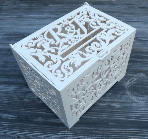 طرح جعبه کارت عروسی برش لیزری، تزئینات مهمانی، جعبه پول چوبی، - laser cut wedding card box party decorations wooden money box ve - برای دستگاه CNC چوب و لیزر (سی ان سی)