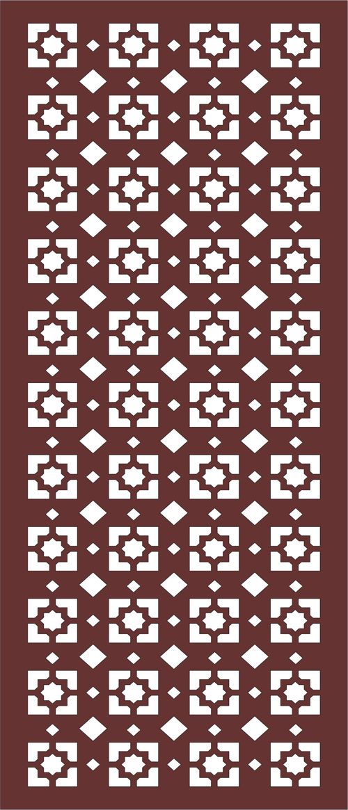 طرح پنجره برش لیزری جلی گلدار پانل - laser cut window jali floral seamless panel - برای دستگاه CNC چوب و لیزر (سی ان سی)
