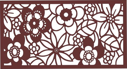 طرح پنجره برش لیزری جلی گرد درز طراحی - laser cut window jali round seamless design - برای دستگاه CNC چوب و لیزر (سی ان سی)