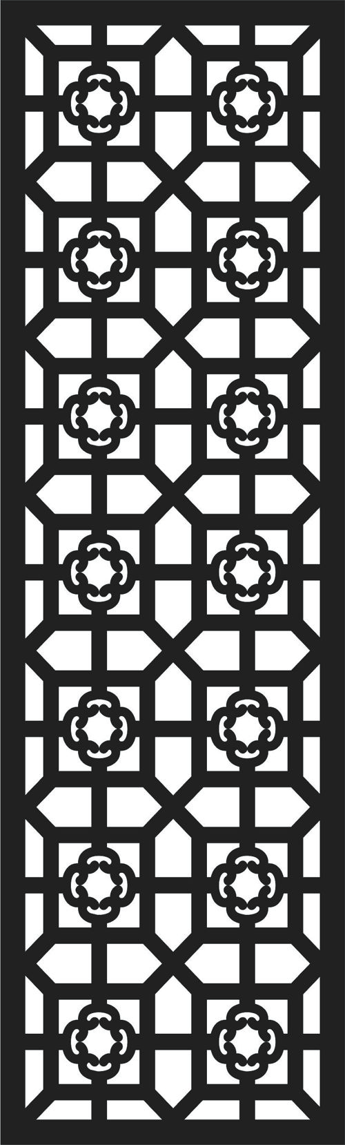 طرح پنجره برش لیزری شبکه درز طراحی صفحه - laser cut window lattice seamless screen design - برای دستگاه CNC چوب و لیزر (سی ان سی)