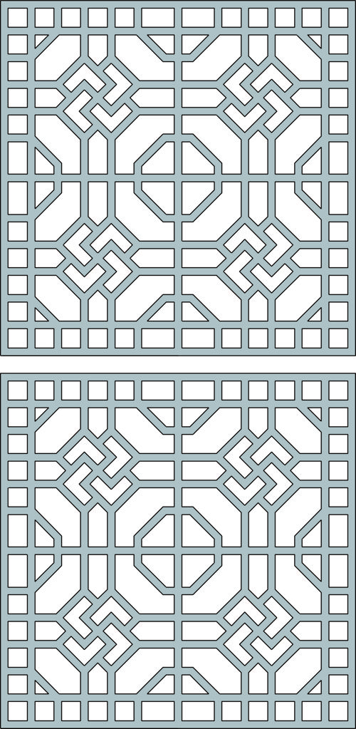 طرح پنجره برش لیزری شبکه صفحه پارچه - laser cut window lattice seamless screen - برای دستگاه CNC چوب و لیزر (سی ان سی)