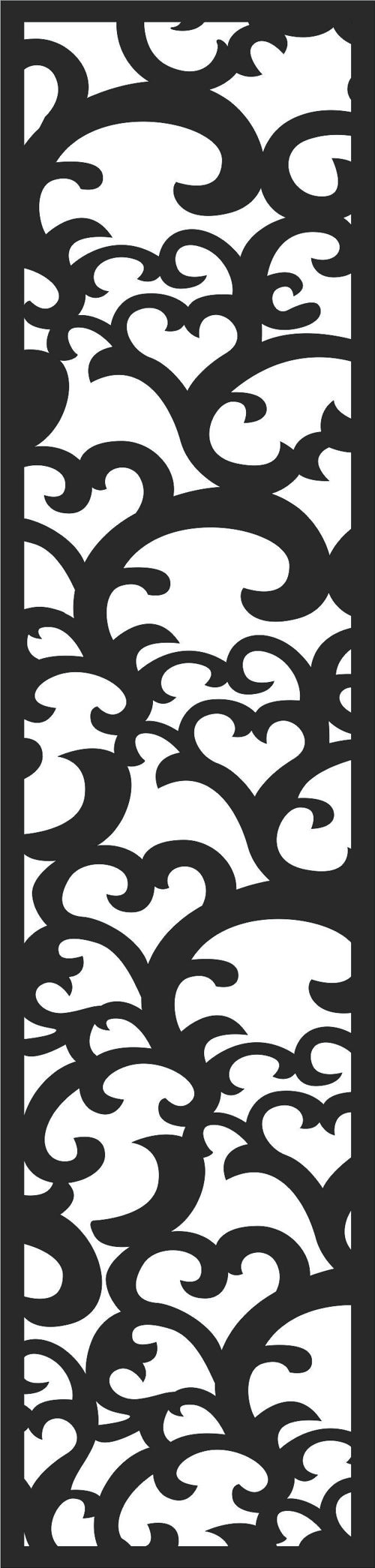 طرح جداکننده درز پنجره برش لیزری - laser cut window lattice seamless separator design - برای دستگاه CNC چوب و لیزر (سی ان سی)