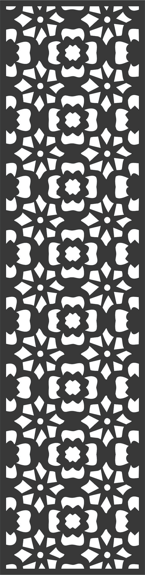 طرح پنجره مشبک برش لیزری درز جداکننده پانل پانل - laser cut window lattice seamless separator panel - برای دستگاه CNC چوب و لیزر (سی ان سی)