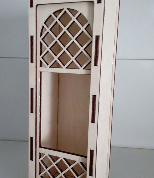 طرح جعبه نوشابه برش لیزری - laser cut wine box ve - برای دستگاه CNC چوب و لیزر (سی ان سی)