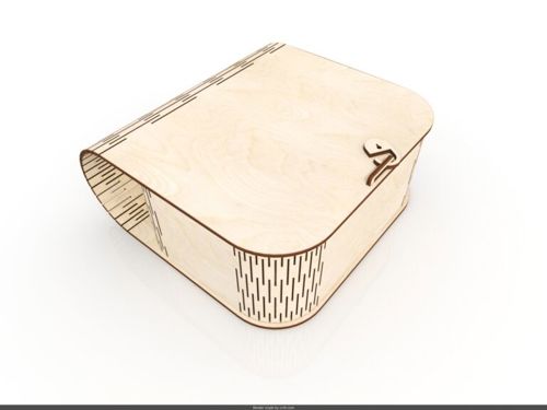 طرح کیف جعبه چوبی برش لیزری پول - laser cut wood box purse - برای دستگاه CNC چوب و لیزر (سی ان سی)