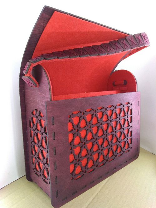 طرح های کیف چوبی برش لیزری - laser cut wooden bag template drawings ve - برای دستگاه CNC چوب و لیزر (سی ان سی)