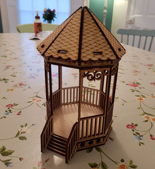 طرح پایه دستی چوبی برش لیزری میلی متری - laser cut wooden bandstand 3mm ve - برای دستگاه CNC چوب و لیزر (سی ان سی)