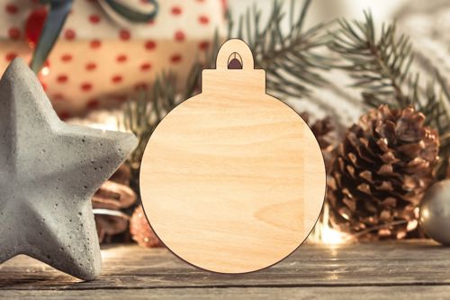 طرح اشکال برش لیزری چوبی برای تزئین درخت کریسمس - laser cut wooden bauble shapes for christmas tree decoration ve - برای دستگاه CNC چوب و لیزر (سی ان سی)