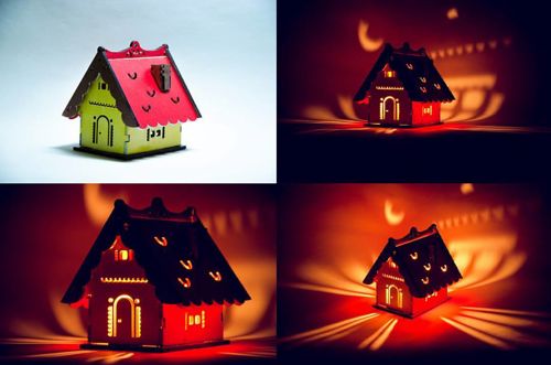 طرح قالب خانه پرنده چوبی برش لیزری - laser cut wooden bird house template ve - برای دستگاه CNC چوب و لیزر (سی ان سی)