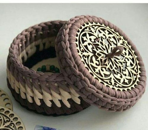 طرح کف های چوبی برش خورده شده با لیزر برای سبد بافتنی قلاب بافی پایه سبد - laser cut wooden bottoms for knitting baskets crochet basket bases ve - برای دستگاه CNC چوب و لیزر (سی ان سی)