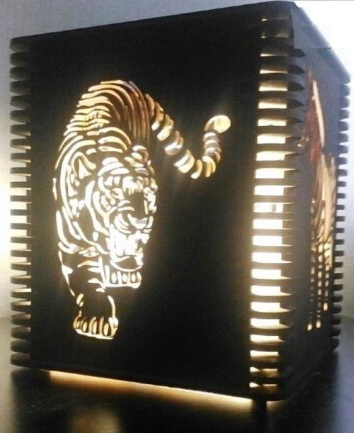 طرح جعبه چوبی برش لیزری چراغ حیوانات چراغ - laser cut wooden box animal lamp ve - برای دستگاه CNC چوب و لیزر (سی ان سی)