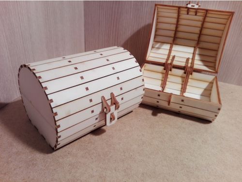 طرح جعبه چوبی برش لیزری سی ان سی - laser cut wooden box cnc - برای دستگاه CNC چوب و لیزر (سی ان سی)
