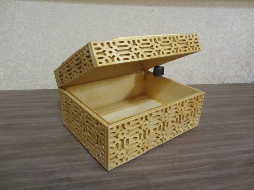 طرح جعبه چوبی برش لیزری - laser cut wooden box - برای دستگاه CNC چوب و لیزر (سی ان سی)